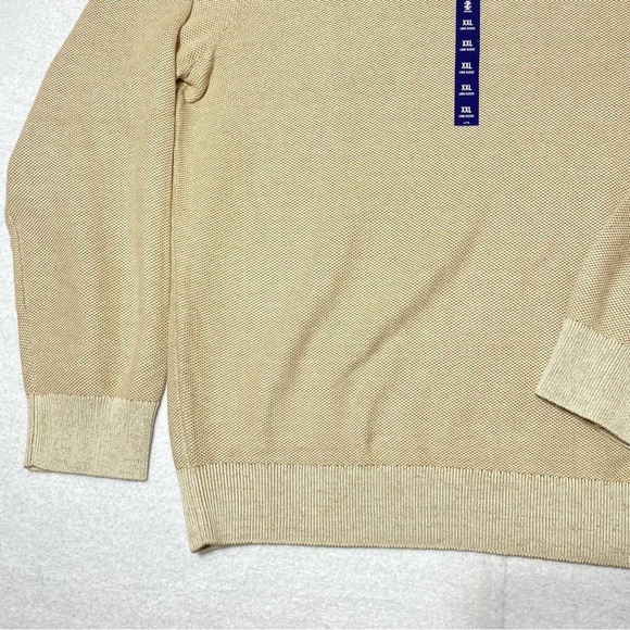 IZOD Honeycomb Crewneck Sweater Men's XXL Rock Heather Pullover Knit Casual NWT - Picture 2 of 15